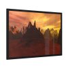93855-561.jpg Desert, Mountains and Sky Framed Poster