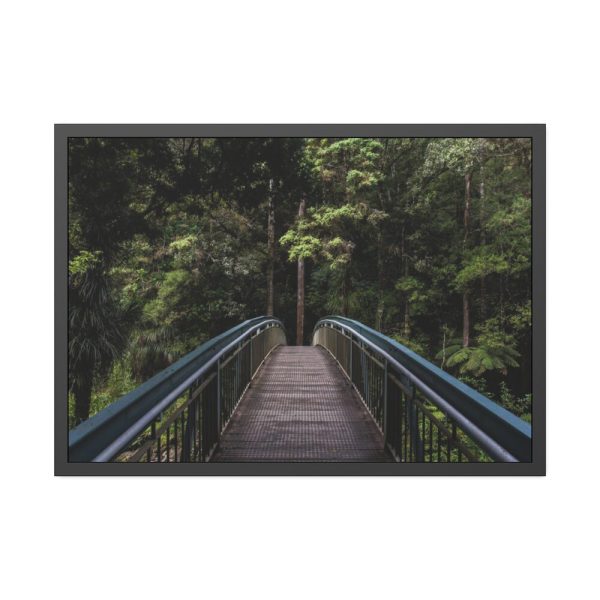 Bridge in the Forest Framed Poster