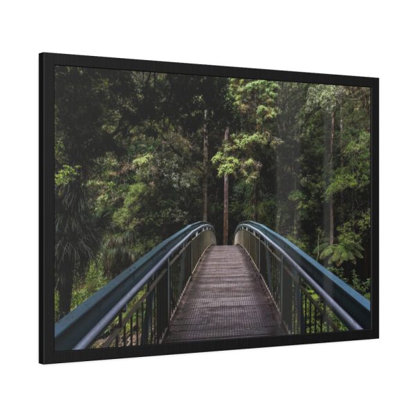 Bridge in the Forest Framed Poster