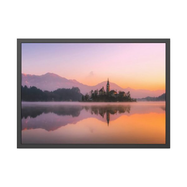 93855-604.jpg Bled in Slovenia, Church on the Island Framed Poster