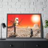 93855-619.jpg Penguin in Desert Framed Poster