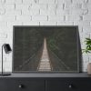 93855-631.jpg Bridge Leading to a Dense Forest Framed Poster