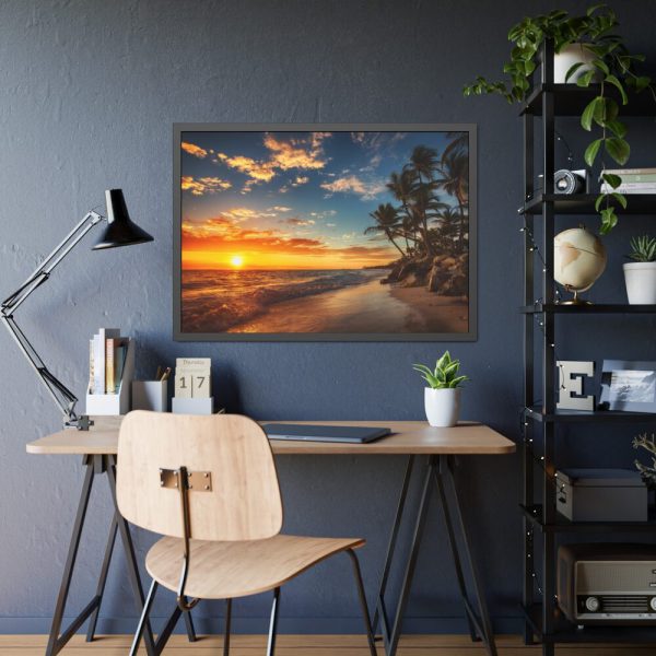 93855-706.jpg Sunrise Over the Beach Punta Cana Framed Poster