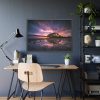 93855-738.jpg Waves Reflection and Sunrise Framed Poster