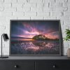 93855-739.jpg Waves Reflection and Sunrise Framed Poster