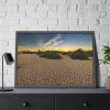 93855-747.jpg Drought Dehydrated Clay Floor Earth Cracked Framed Poster