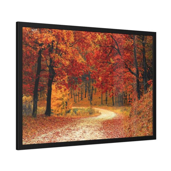 93855-769.jpg Red Season in the Woods Framed Poster