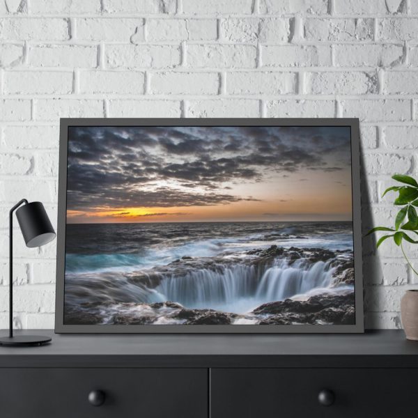 93855-779.jpg Waterfalls under the Sky Framed Poster