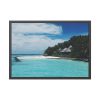 93855-783.jpg Beach View With White Sand and Blue Ocean in Summer Framed Poster
