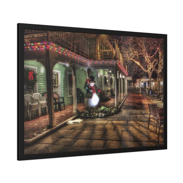 93855-812.jpg Town Christmas Decoration Framed Poster