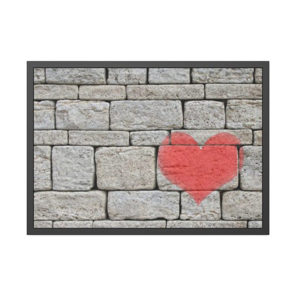93855-819.jpg Heart on the Wall Framed Poster