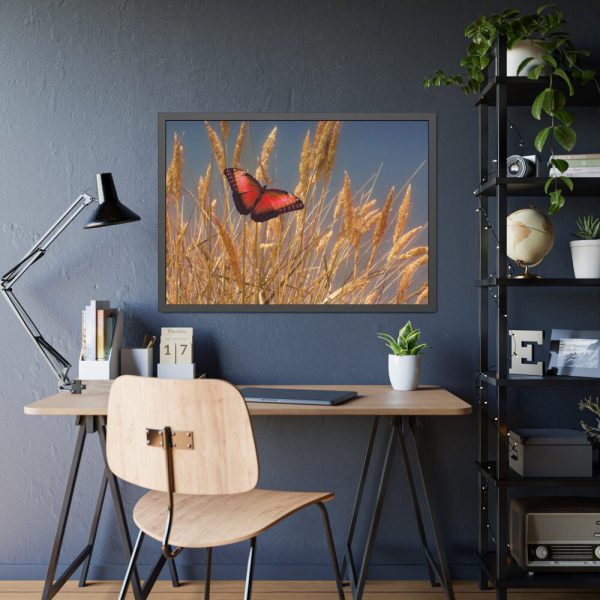 93855-82.jpg Grain Halme Cereals Butterfly Framed Poster