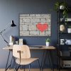 93855-821.jpg Heart on the Wall Framed Poster