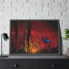 93855-87.jpg Butterfly on Nature Plant Grass Framed Poster