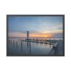 Lighthouse on the Ocean Dock Framed Poster