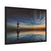 93855-884.jpg Water Reflection and Lighthouse in Dusk Framed Poster
