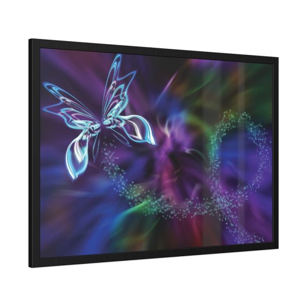 Abstract Fractal Butterfly Fantasy Framed Poster