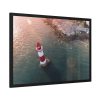 Lighthouse Drone View  Framed Poster