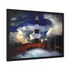 93855-992.jpg Lighthouse Sea Water Illustration Framed Poster