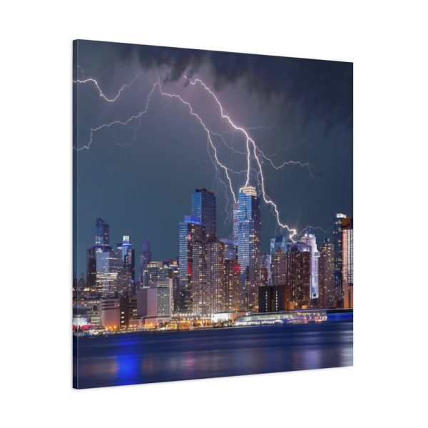 101419-25.jpg New York City Lightning Storm Standard Canvas