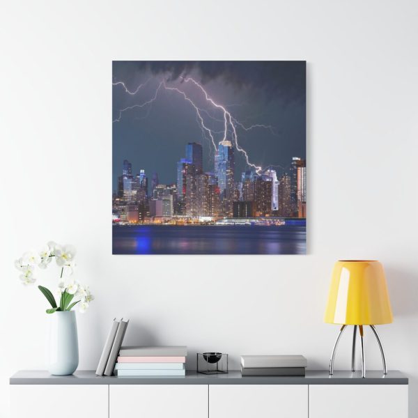 101419-27.jpg New York City Lightning Storm Standard Canvas