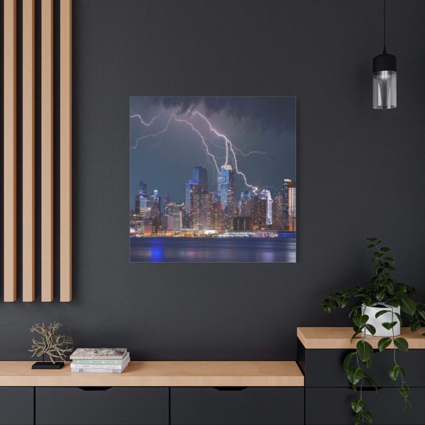 101419-28.jpg New York City Lightning Storm Standard Canvas