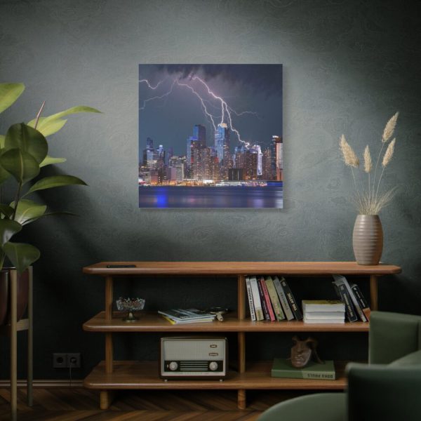 101419-29.jpg New York City Lightning Storm Standard Canvas