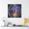 101419-37.jpg Photo Effect City Skyscrapers Lighting Ball Standard Canvas