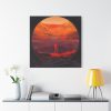 101419-42.jpg NASA Astronaut Stands on Mars Standard Canvas