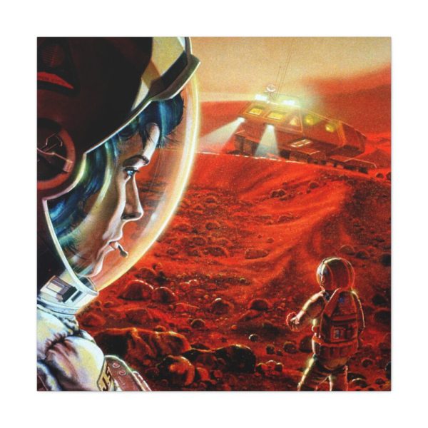 Astronauts Walking on Mars Standard Canvas