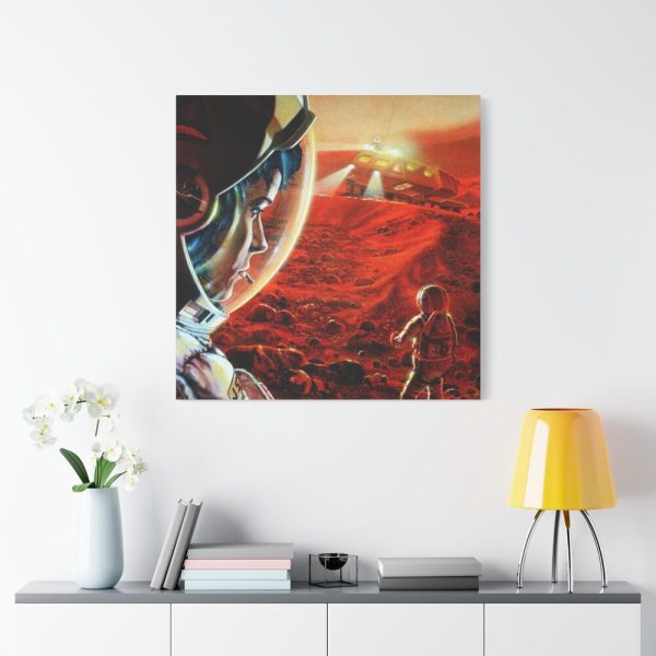 Astronauts Walking on Mars Standard Canvas