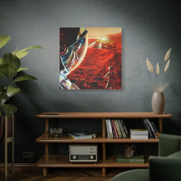 Astronauts Walking on Mars Standard Canvas
