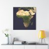 Africa Continent  Standard Canvas