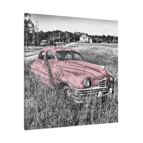 Pink Oldtimer Car Standard Canvas