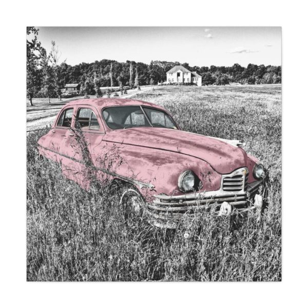 Pink Oldtimer Car Standard Canvas