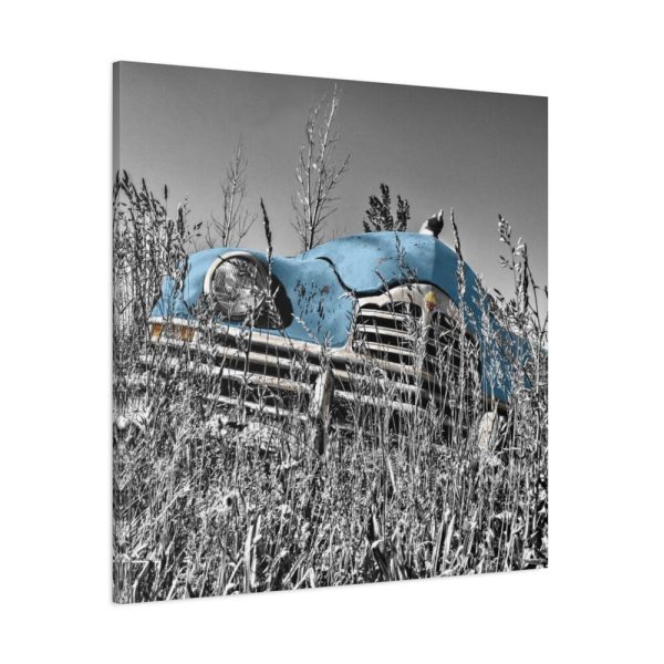 Blue Oldtimer Car Standard Canvas