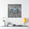Blue Oldtimer Car Standard Canvas