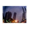 101857-15.jpg Photo Effect City Skyscrapers Lighting Ball Poster