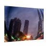 101857-17.jpg Photo Effect City Skyscrapers Lighting Ball Poster