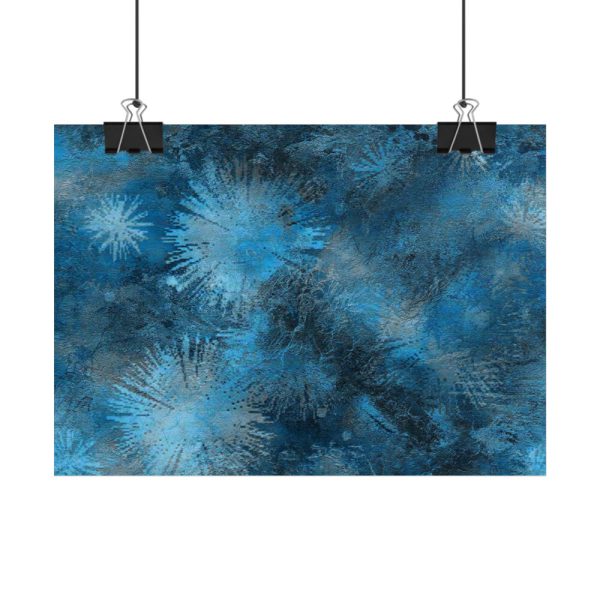 101857-21.jpg Аrt Painting Blue Blob Poster