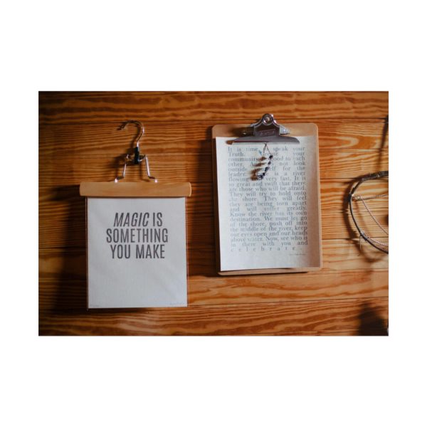 101875-120.jpg Motivational Quote on Wooden Clipboard Poster