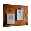 101875-122.jpg Motivational Quote on Wooden Clipboard Poster