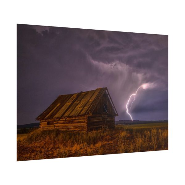 101875-2.jpg Barn Lightning Bolt Storm Poster