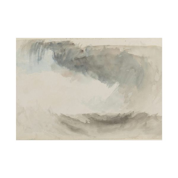 Clouds, Rain and Waves With Washes of Grey and Blue Poster