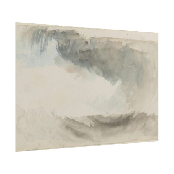 Clouds, Rain and Waves With Washes of Grey and Blue Poster