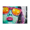 101875-270.jpg Brick Wall With Woman's Face Poster
