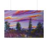 101875-291.jpg Artistically Landscape of Sunset and Clouds Poster