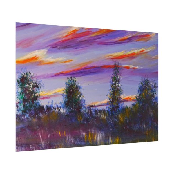 101875-292.jpg Artistically Landscape of Sunset and Clouds Poster