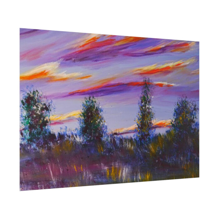 Artistically Landscape of Sunset and Clouds Poster - Image 13