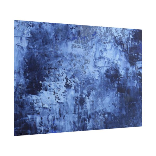 101875-297.jpg Blue Stripes With Blurred Texture Poster